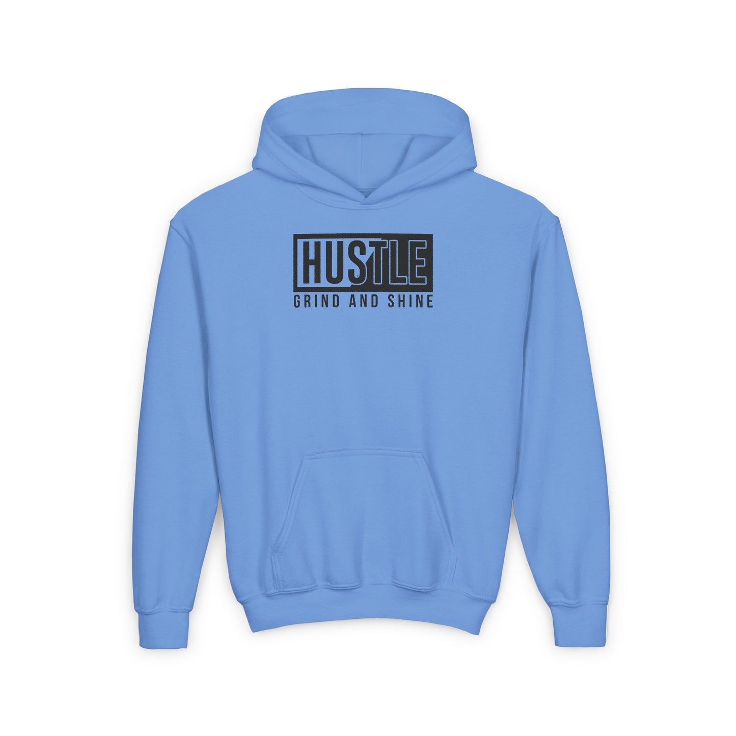 Hustle Grind And Shine Youth Heavy Blend Hooded Sweatshirt