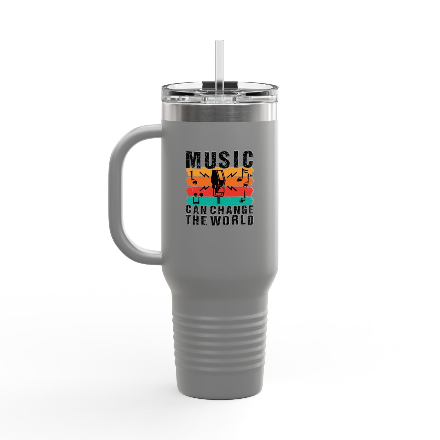 Music Can Change The World Insulated Travel Mug, 40oz