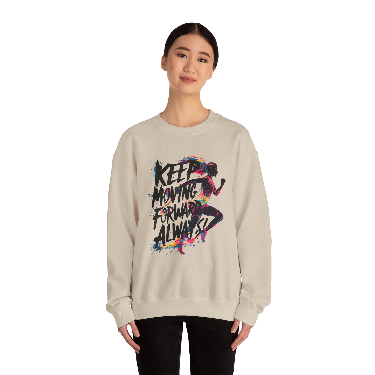 Keep Moving Forward Always Unisex Heavy Blend™ Crewneck Sweatshirt