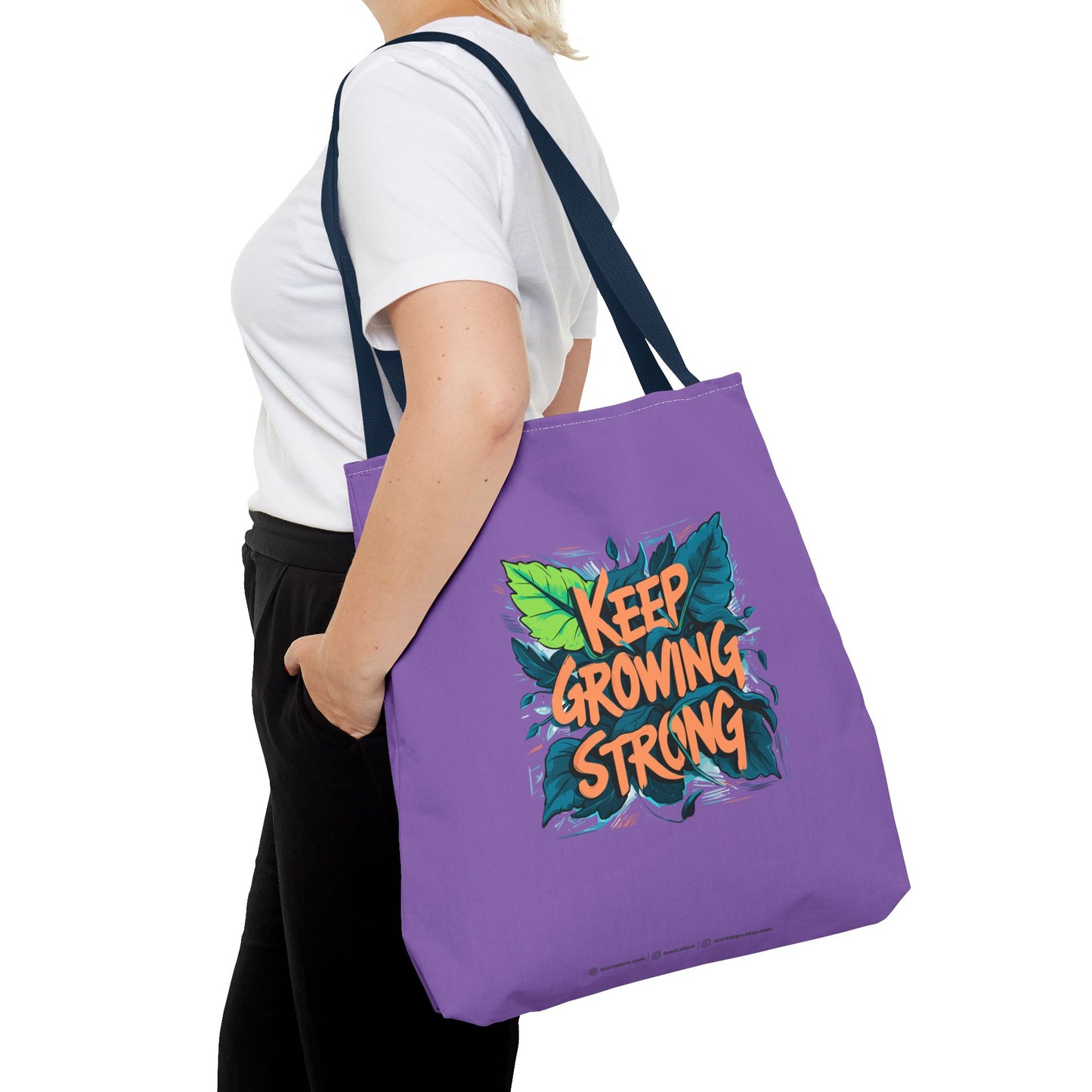 Keep Growing Strong Tote Bag (AOP)