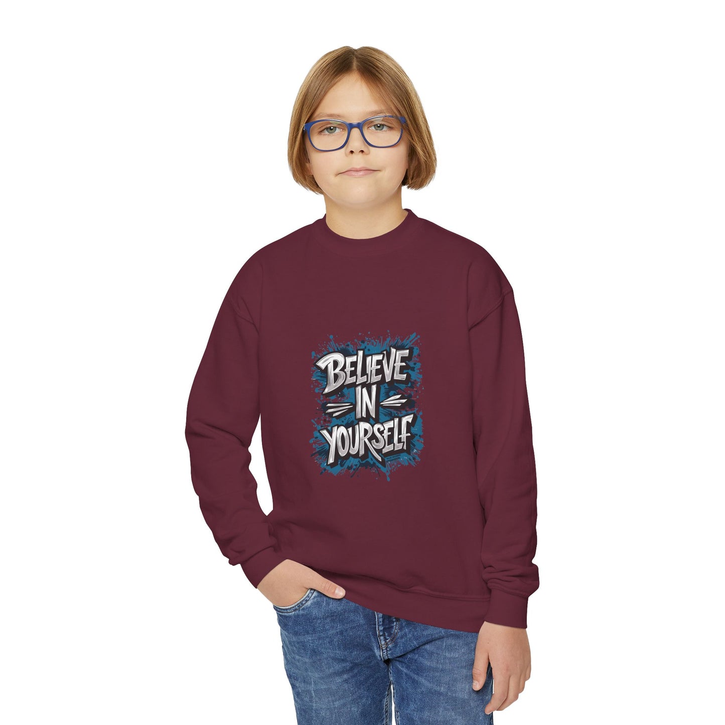 Believe In Yourself Youth Crewneck Sweatshirt