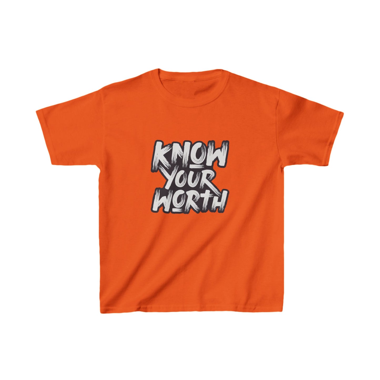 Know Your Worth Kids Heavy Cotton™ Tee