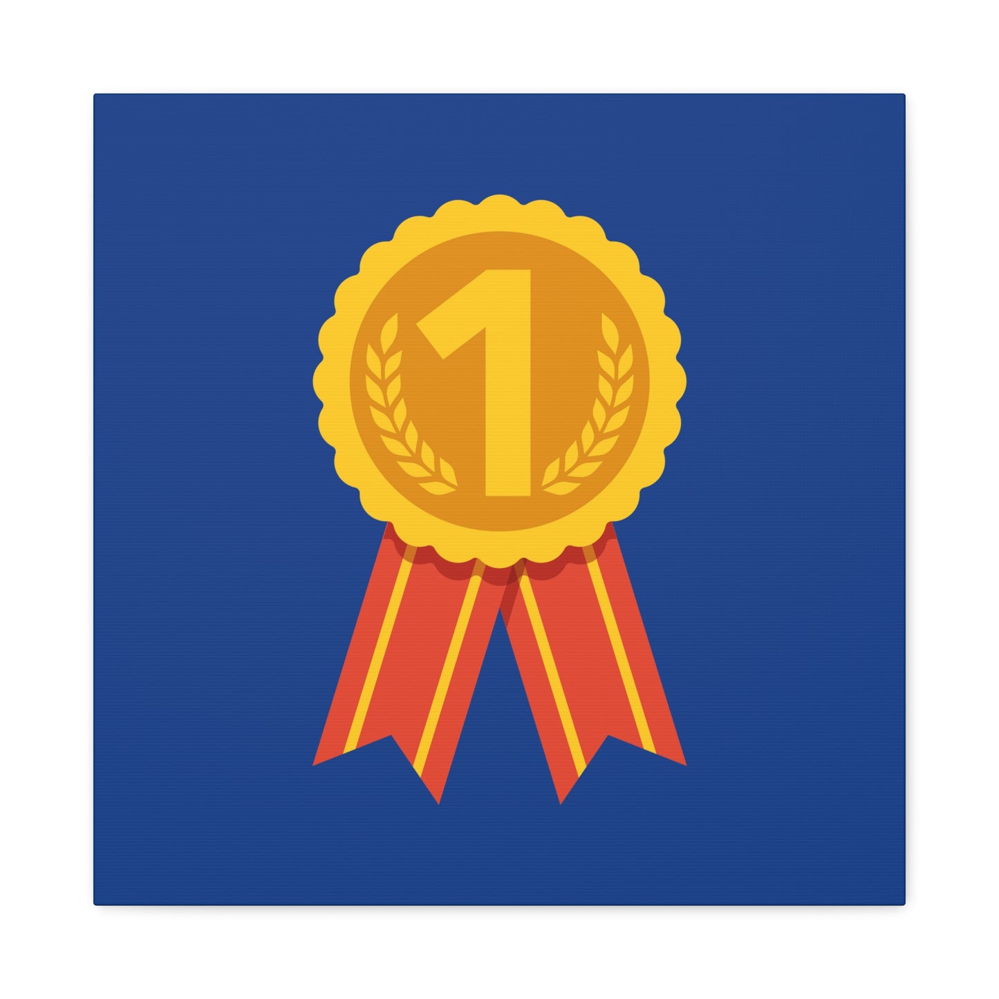 Gold Medal Symbol Matte Canvas, Stretched, 1.25"