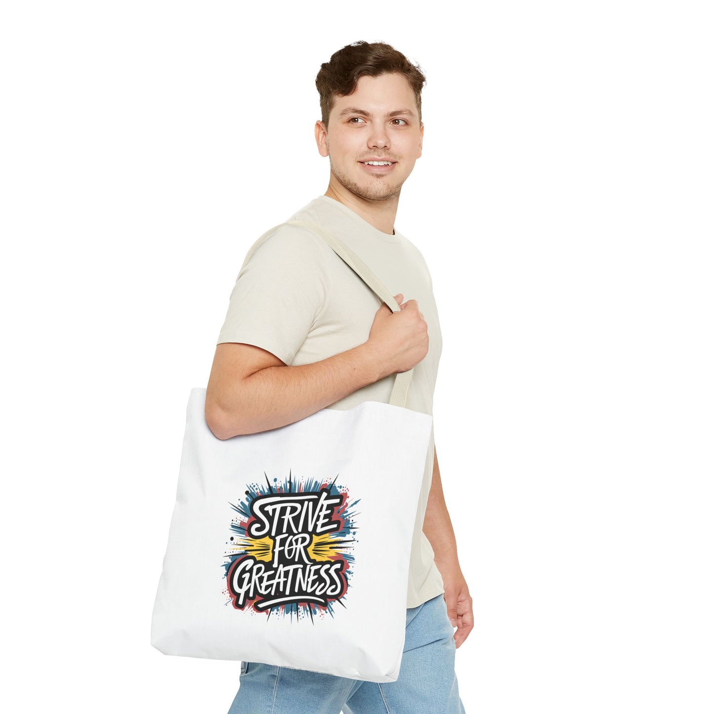 Strive For Greatness Tote Bag (AOP)