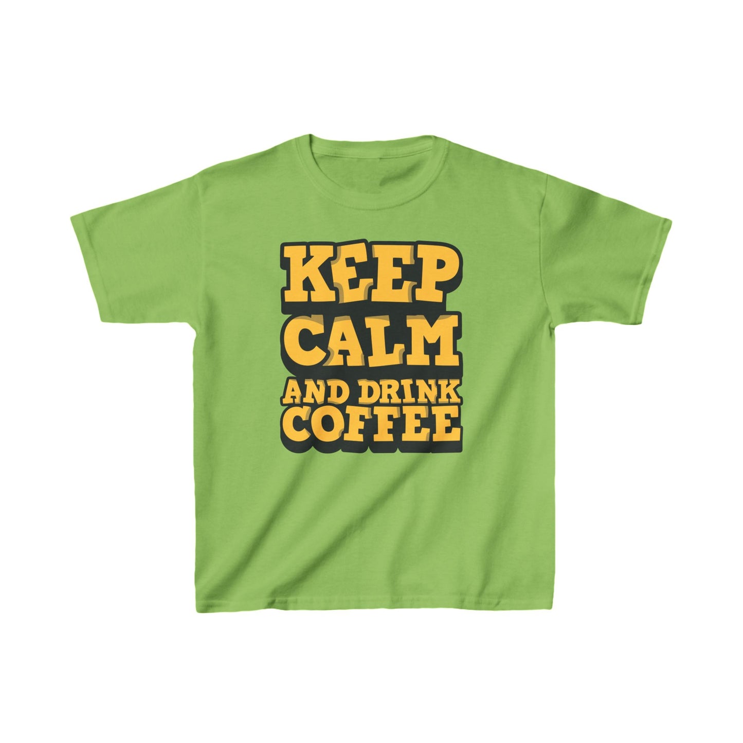 Keep Calm And Drink Coffee Kids Heavy Cotton™ Tee