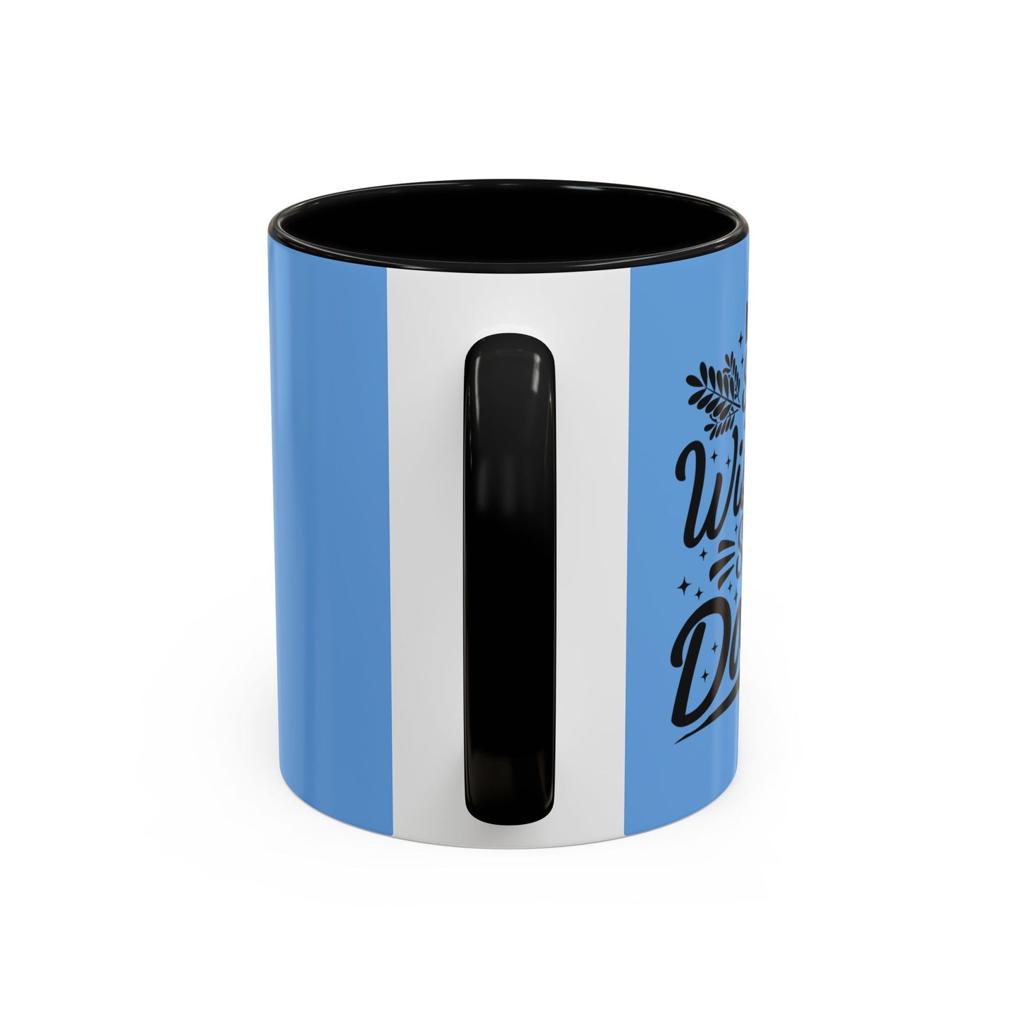 Stop Wishing Start Doing Accent Coffee Mug (11, 15oz)