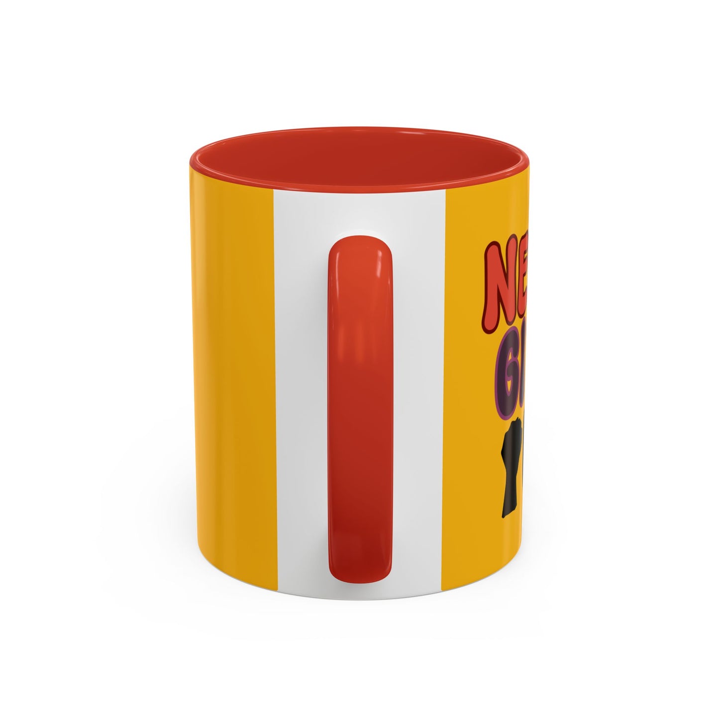 Never Give Up Accent Coffee Mug (11, 15oz)