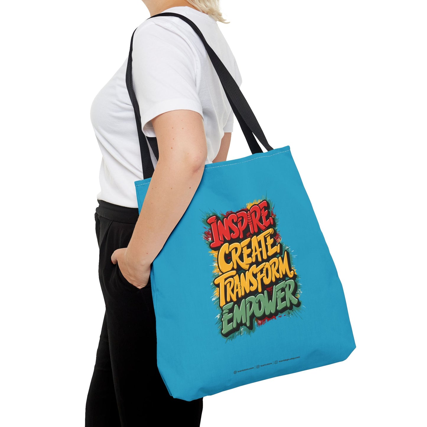 Inspire Create Transform Empower Tote Bag (AOP)