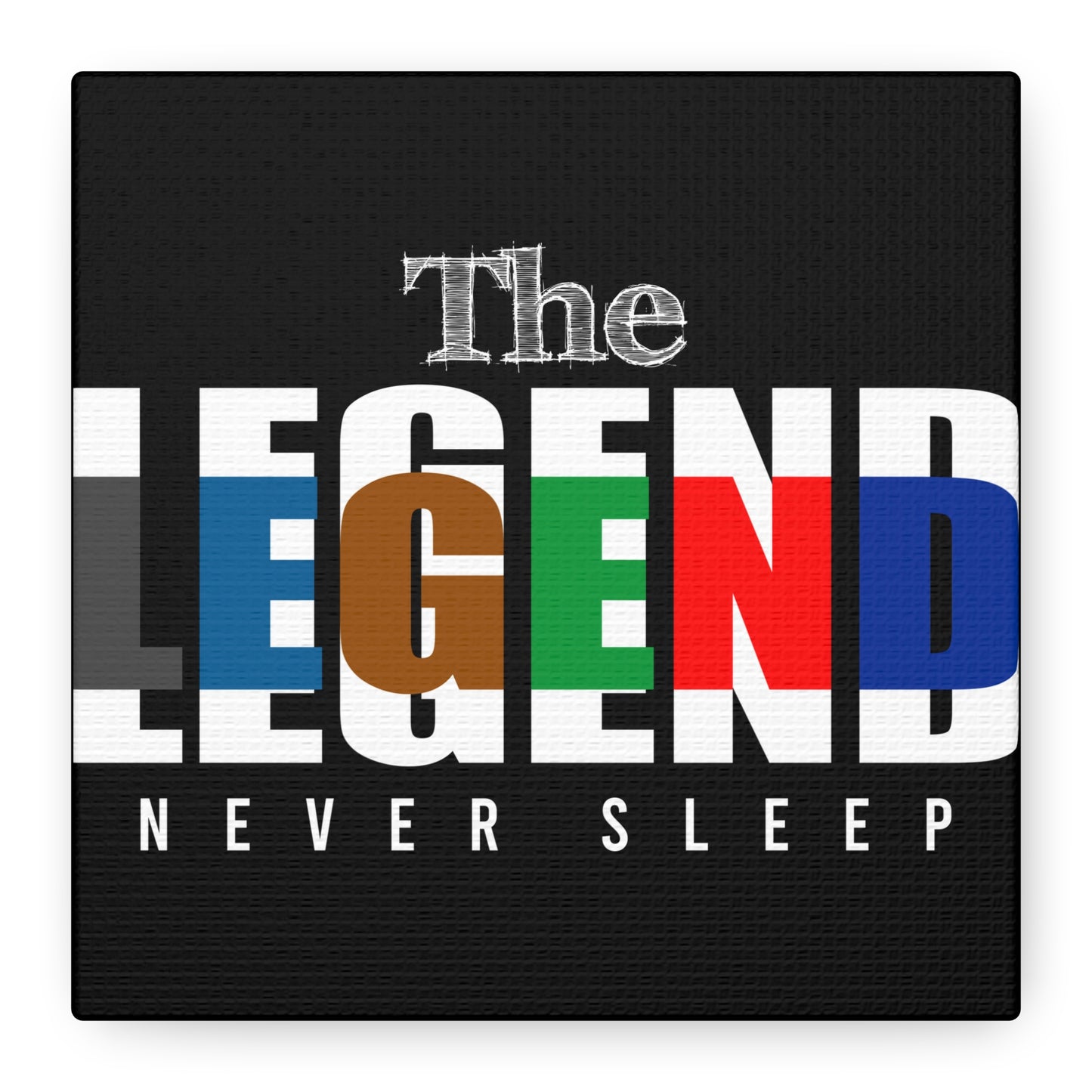 The Legend Matte Canvas, Stretched, 1.25"