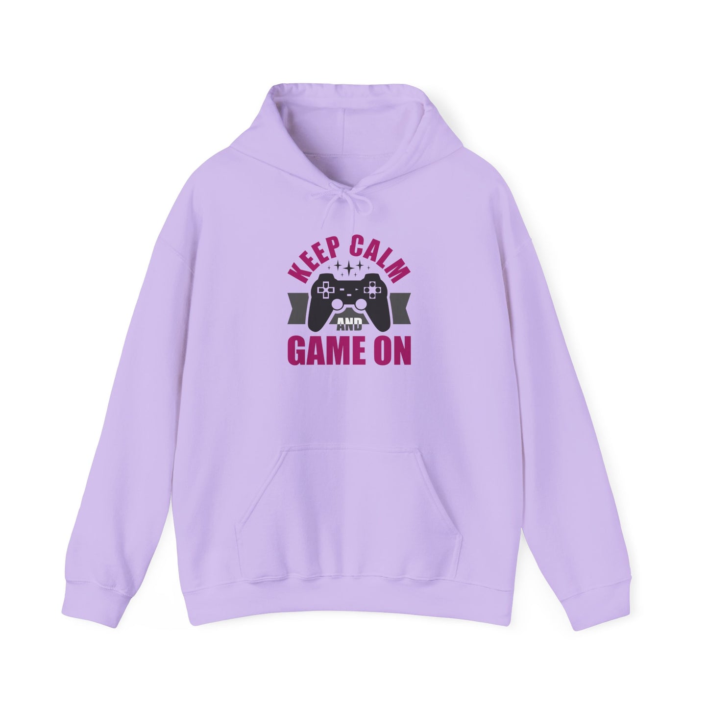 Keep Calm And Game On Unisex Heavy Blend™ Hooded Sweatshirt