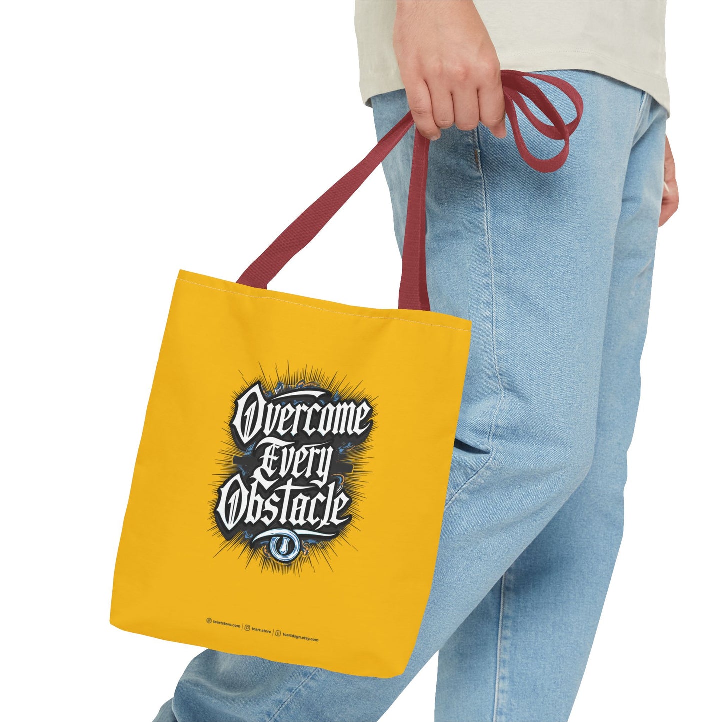Overcome Every Obstacle Tote Bag (AOP)