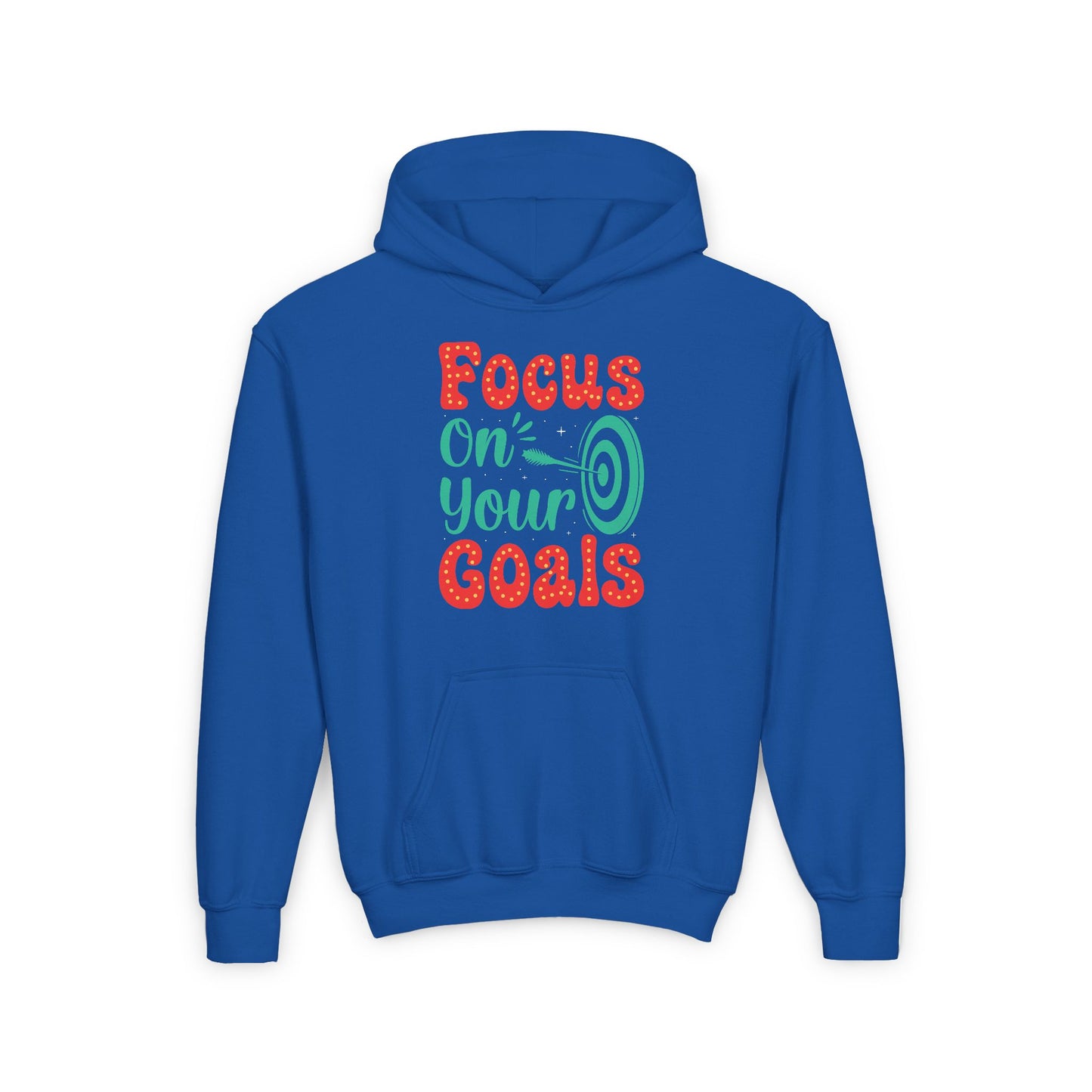 Focus On Your Goals Youth Heavy Blend Hooded Sweatshirt