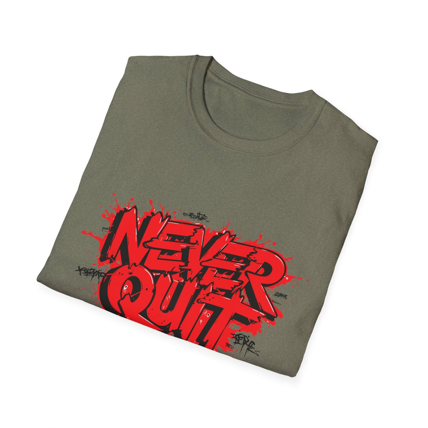 Never Quit Unisex Softstyle T-Shirt
