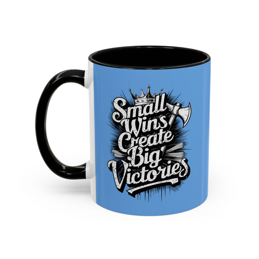 Small Wings Create Big Victories Accent Coffee Mug (11, 15oz)