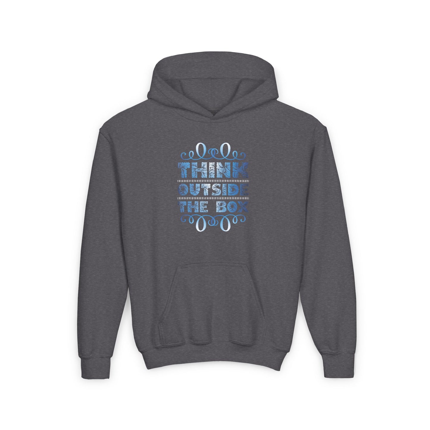 Think Outside The Box Youth Heavy Blend Hooded Sweatshirt