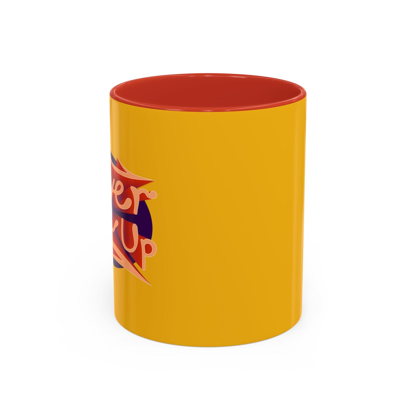 Never Give Up Accent Coffee Mug (11, 15oz)