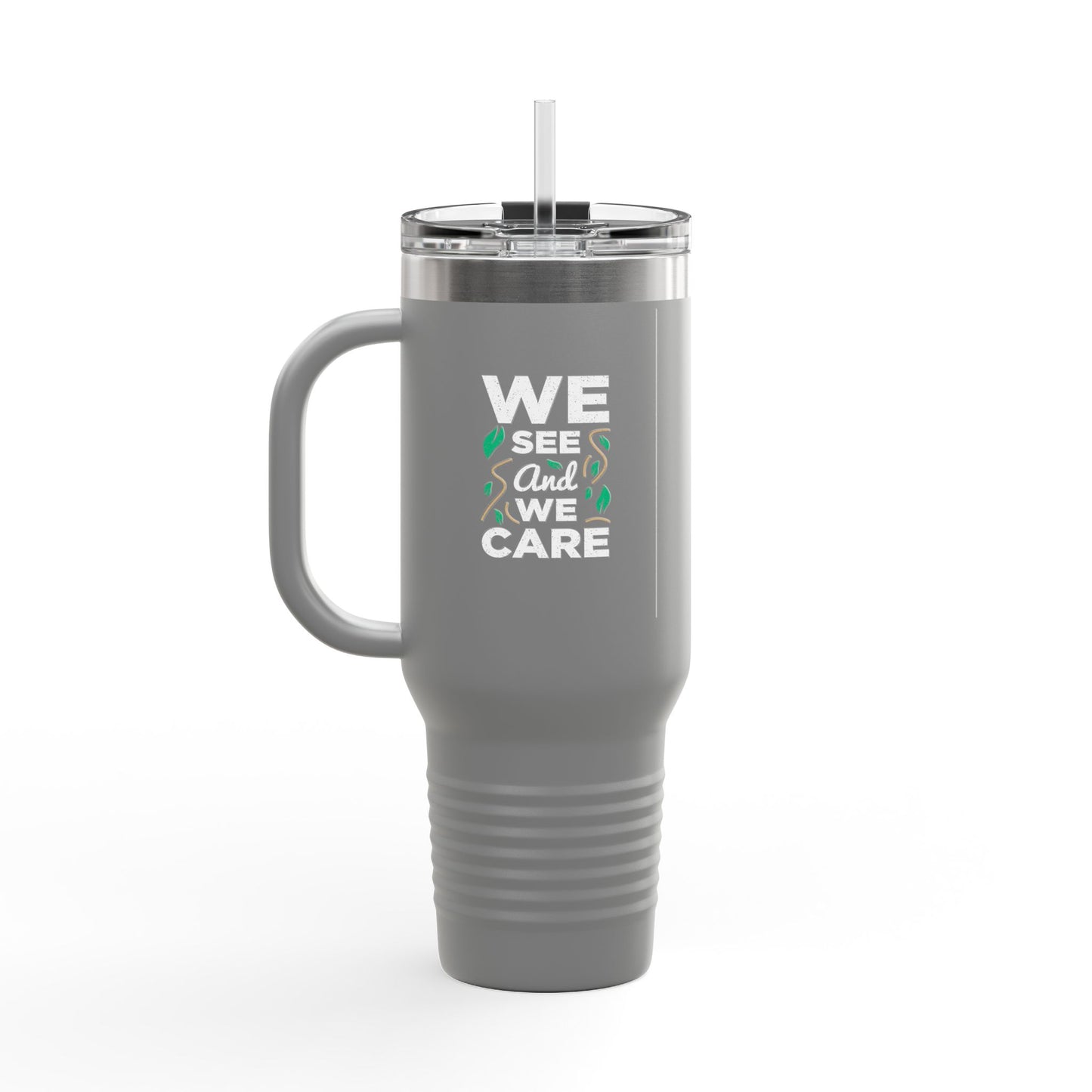 We See And We Care Insulated Travel Mug, 40oz