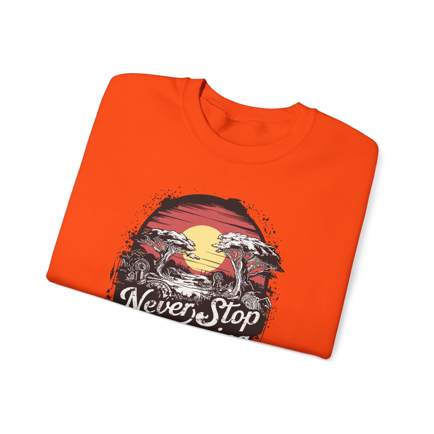 Never Stop Dreaming Big Unisex Heavy Blend™ Crewneck Sweatshirt