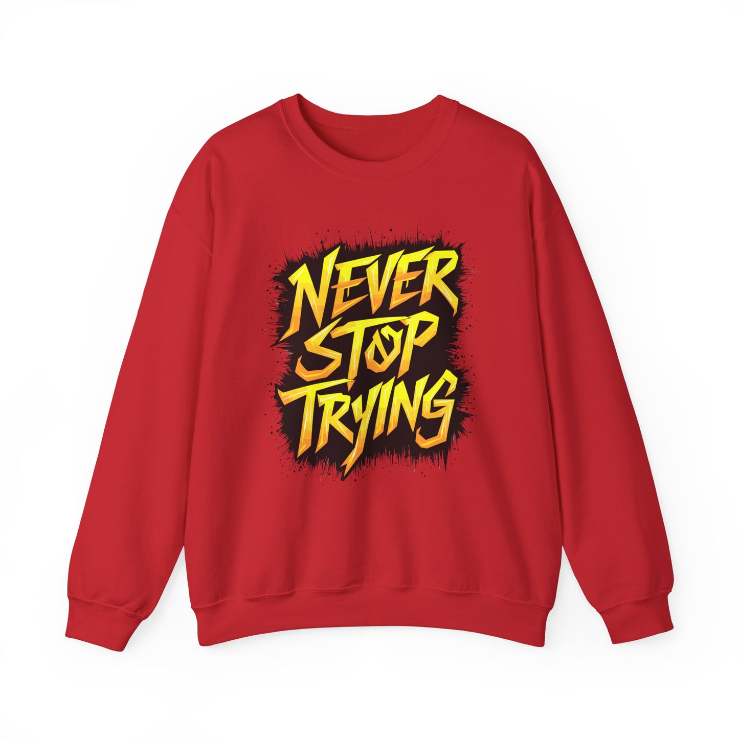 Never Stop Trying Unisex Heavy Blend™ Crewneck Sweatshirt