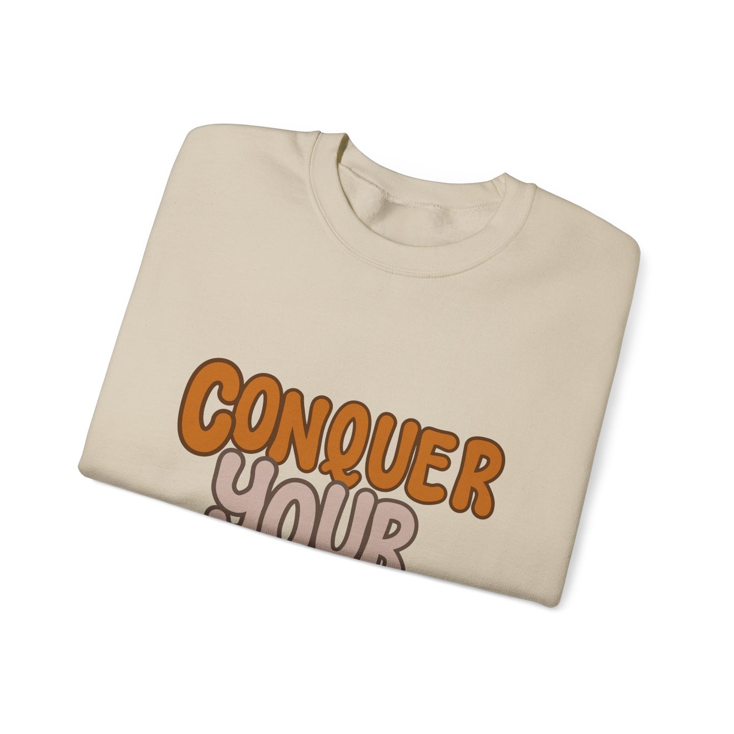 Conquer Your Goals Unisex Heavy Blend™ Crewneck Sweatshirt