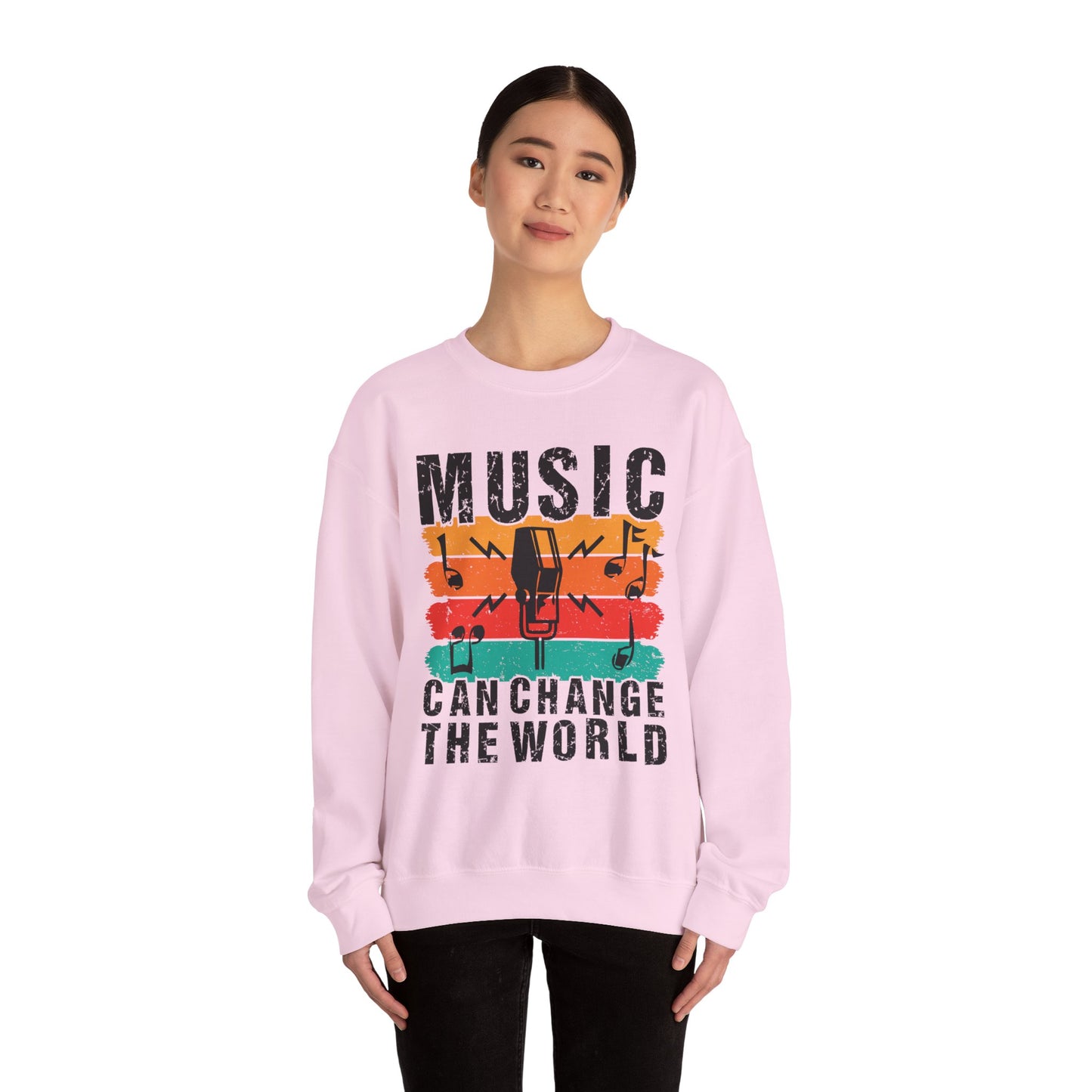 Music Can Change The World Unisex Heavy Blend™ Crewneck Sweatshirt