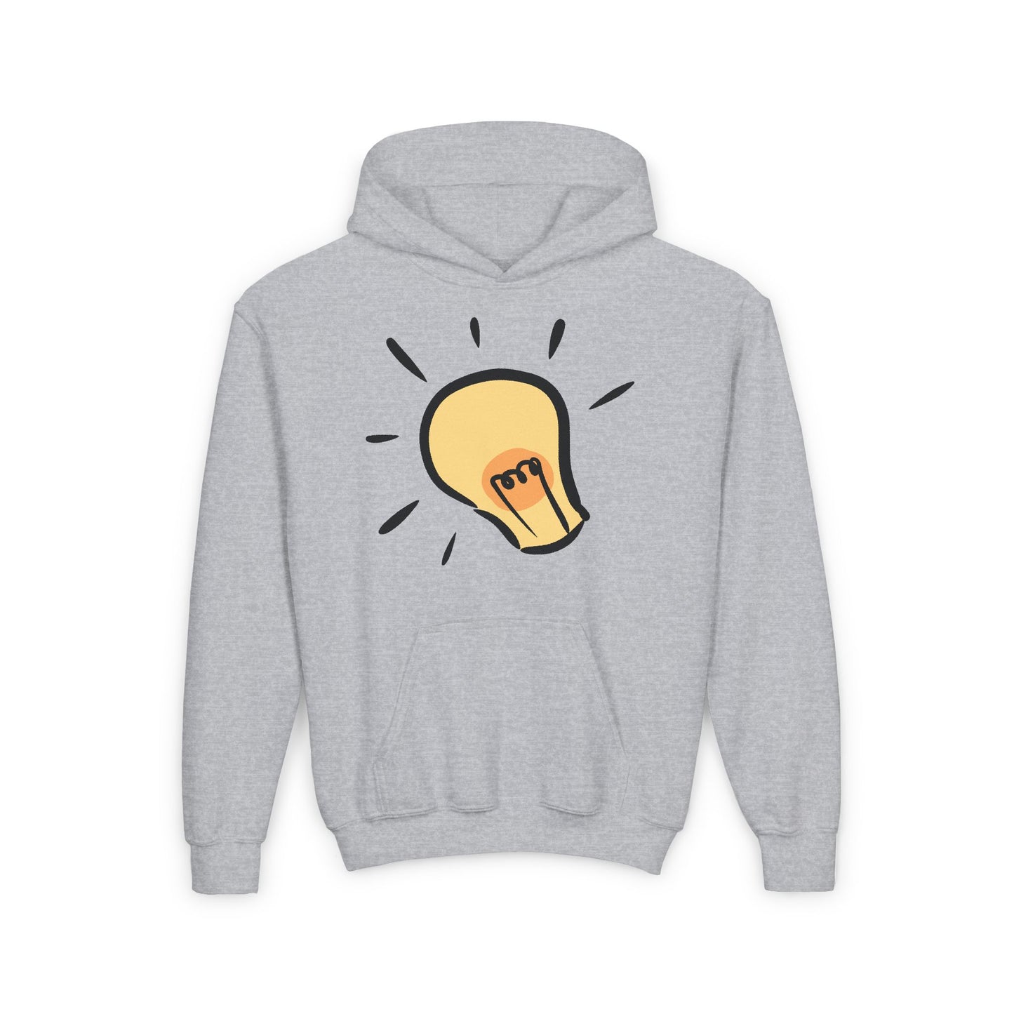 Inspire Idea Bulb Youth Heavy Blend Hooded Sweatshirt