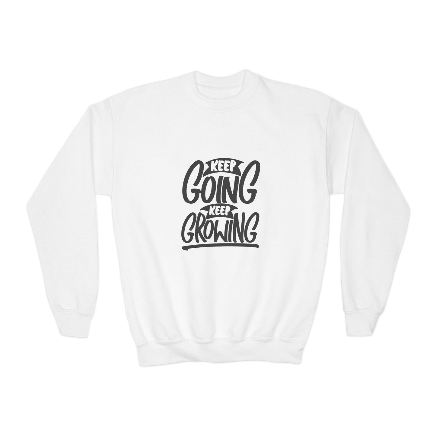 Keep Going Keep Growing Youth Crewneck Sweatshirt