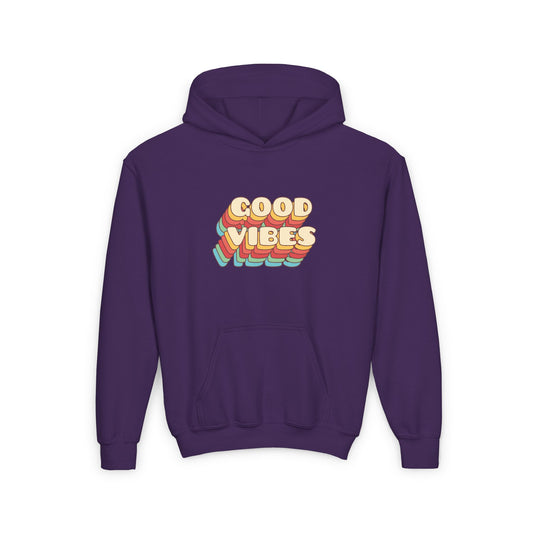 Good Vibes Youth Heavy Blend Hooded Sweatshirt