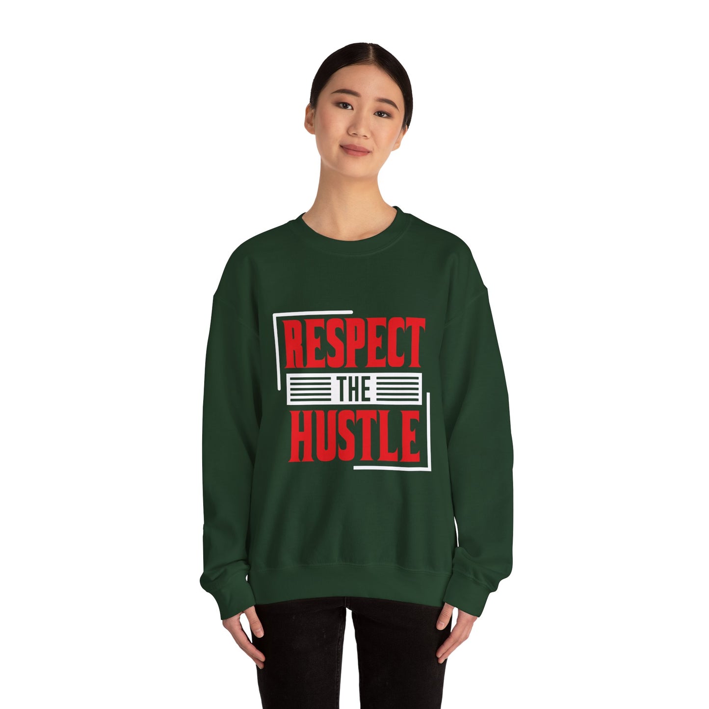 Respect The Hustle Unisex Heavy Blend™ Crewneck Sweatshirt