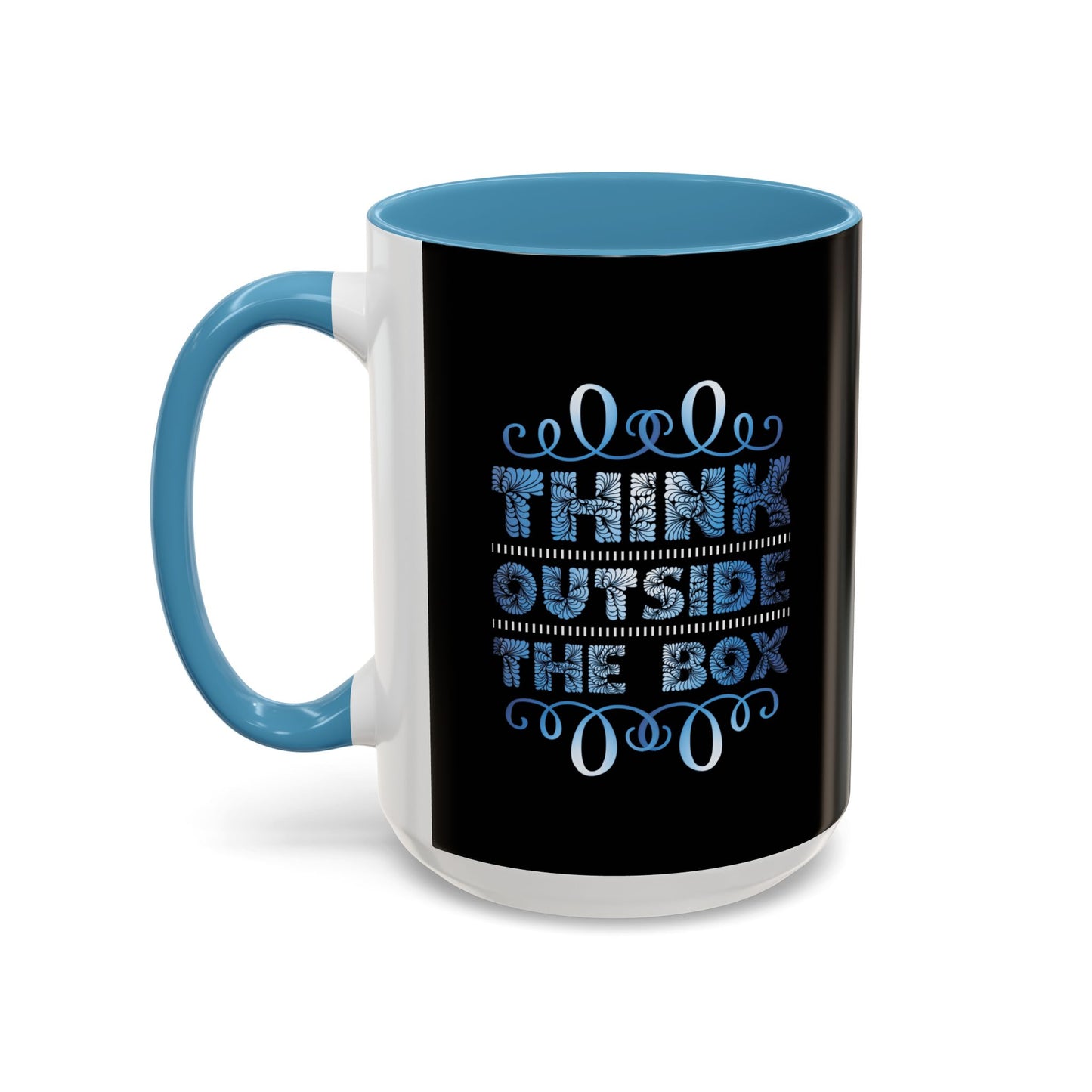 Think Outside The Box Accent Coffee Mug (11, 15oz)