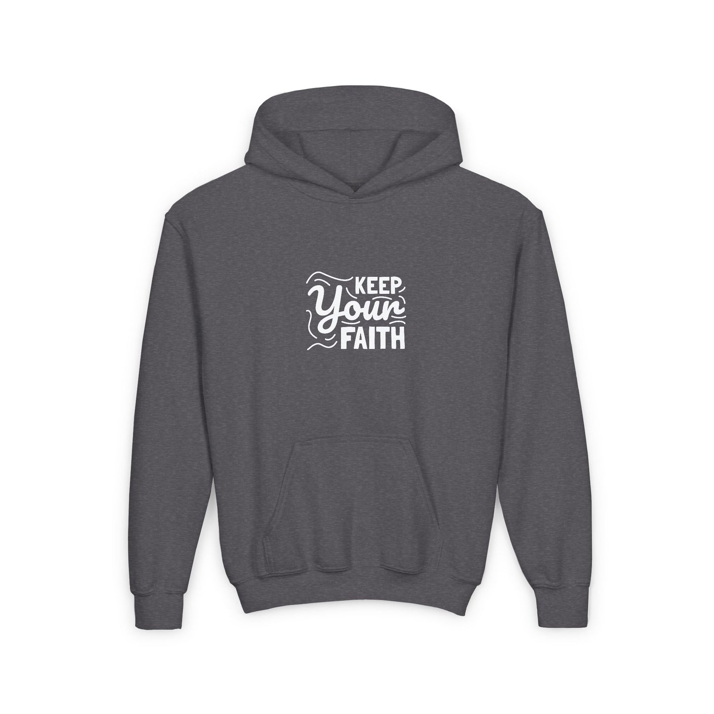 Keep Your Faith Youth Heavy Blend Hooded Sweatshirt