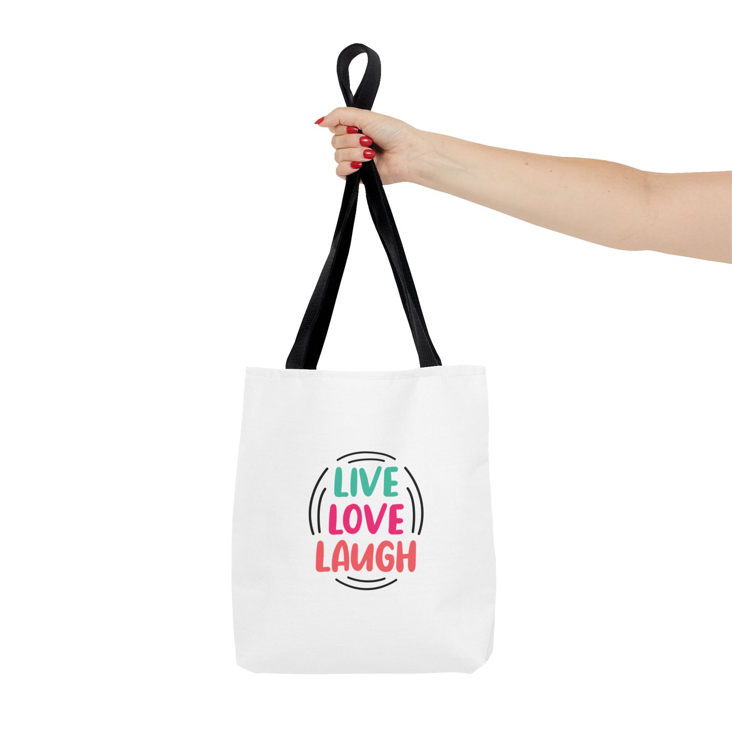 Live Love Laugh Tote Bag (AOP)