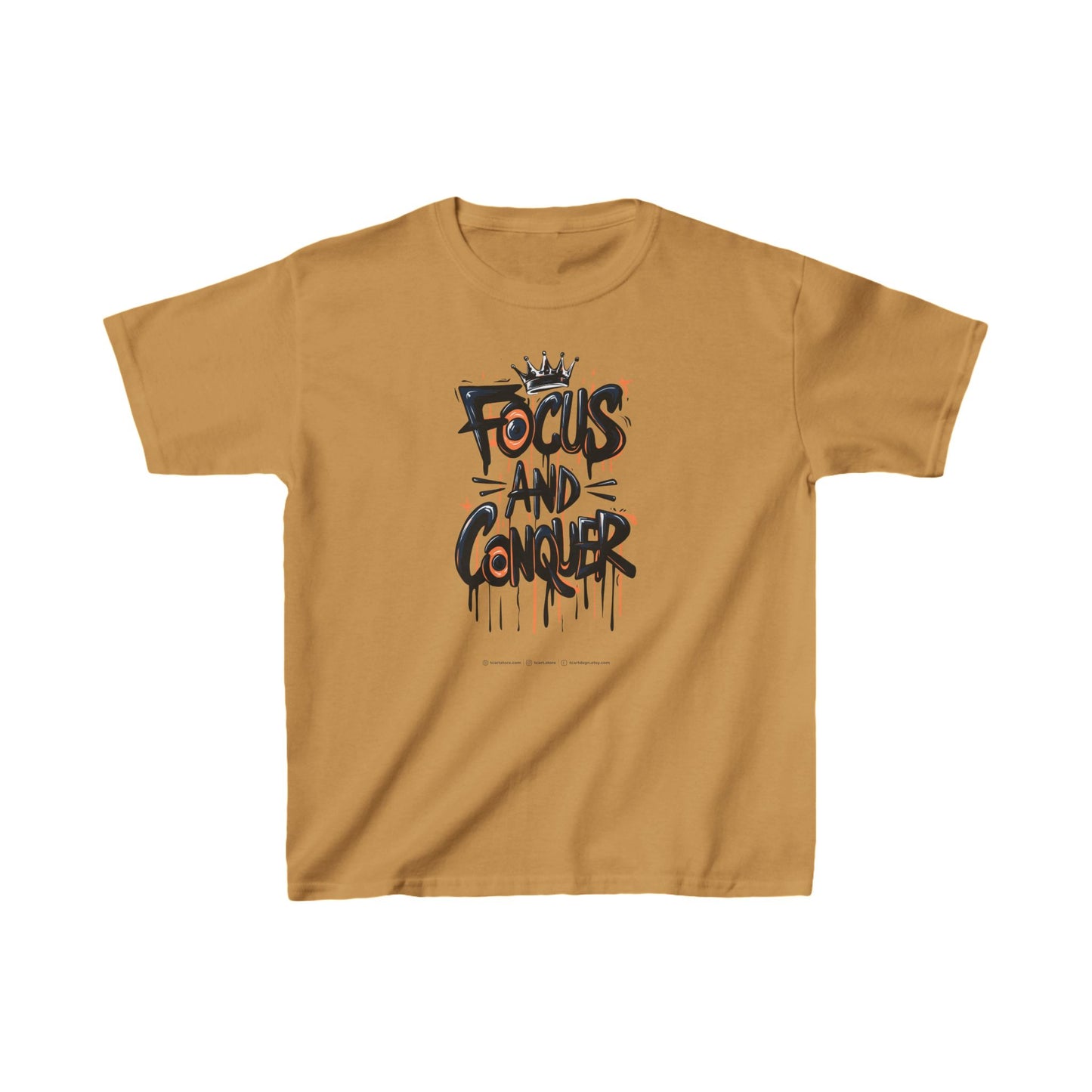Focus And Conquer Kids Heavy Cotton™ Tee