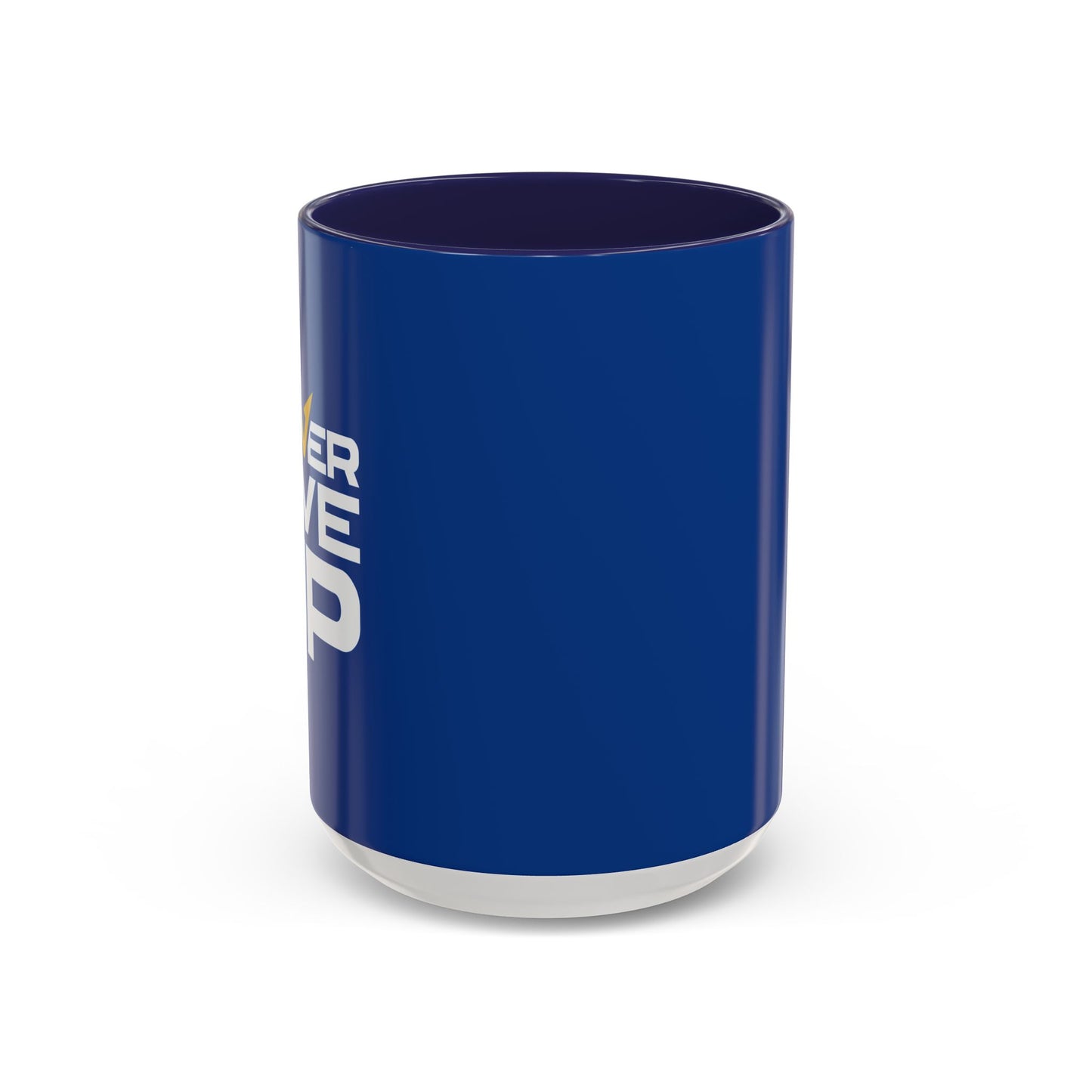 Never Give Up Accent Coffee Mug (11, 15oz)