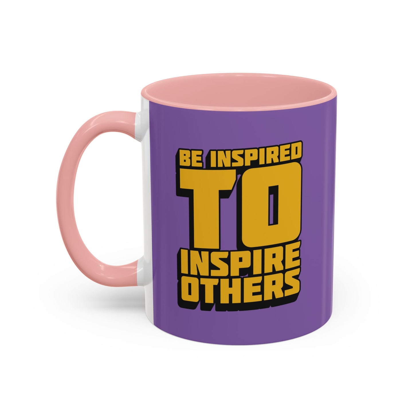 Be Inspired To Inspire Others Accent Coffee Mug (11, 15oz)