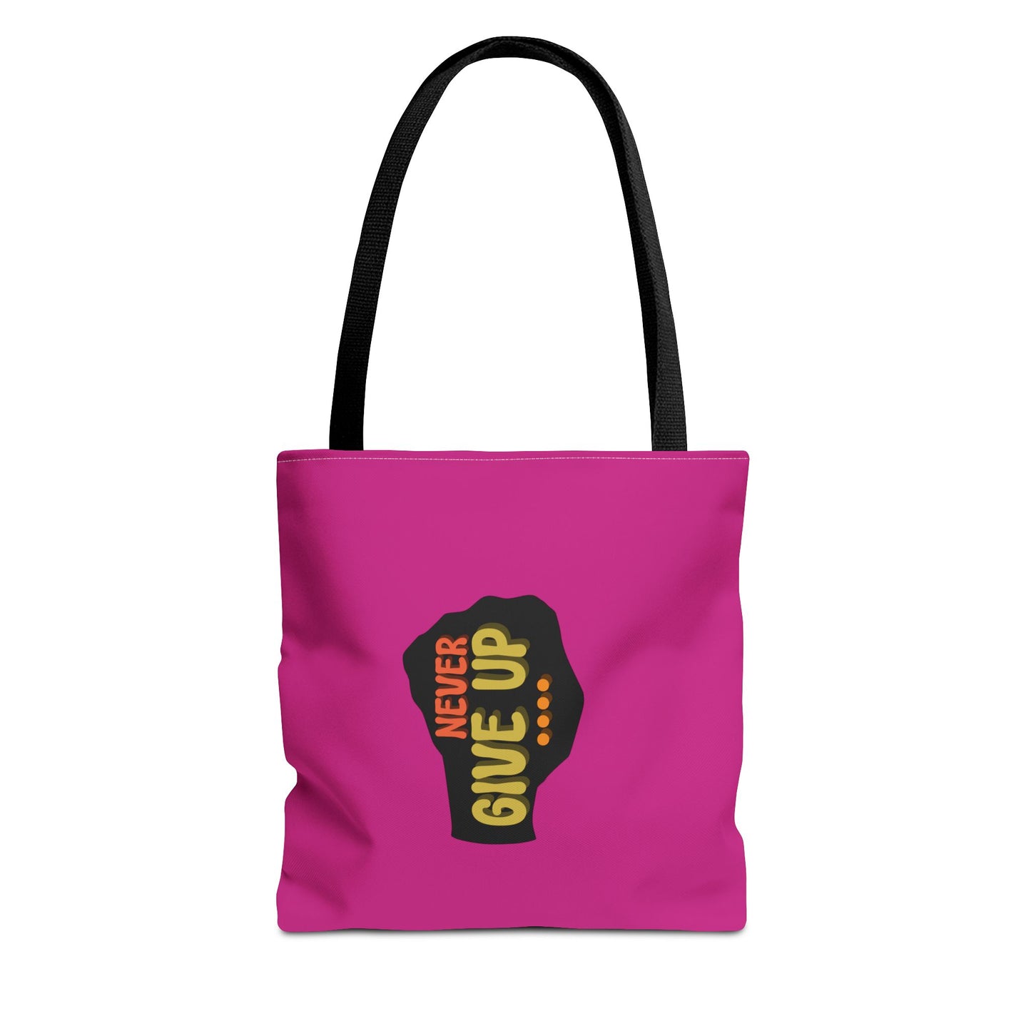 Never Give Up Tote Bag (AOP)