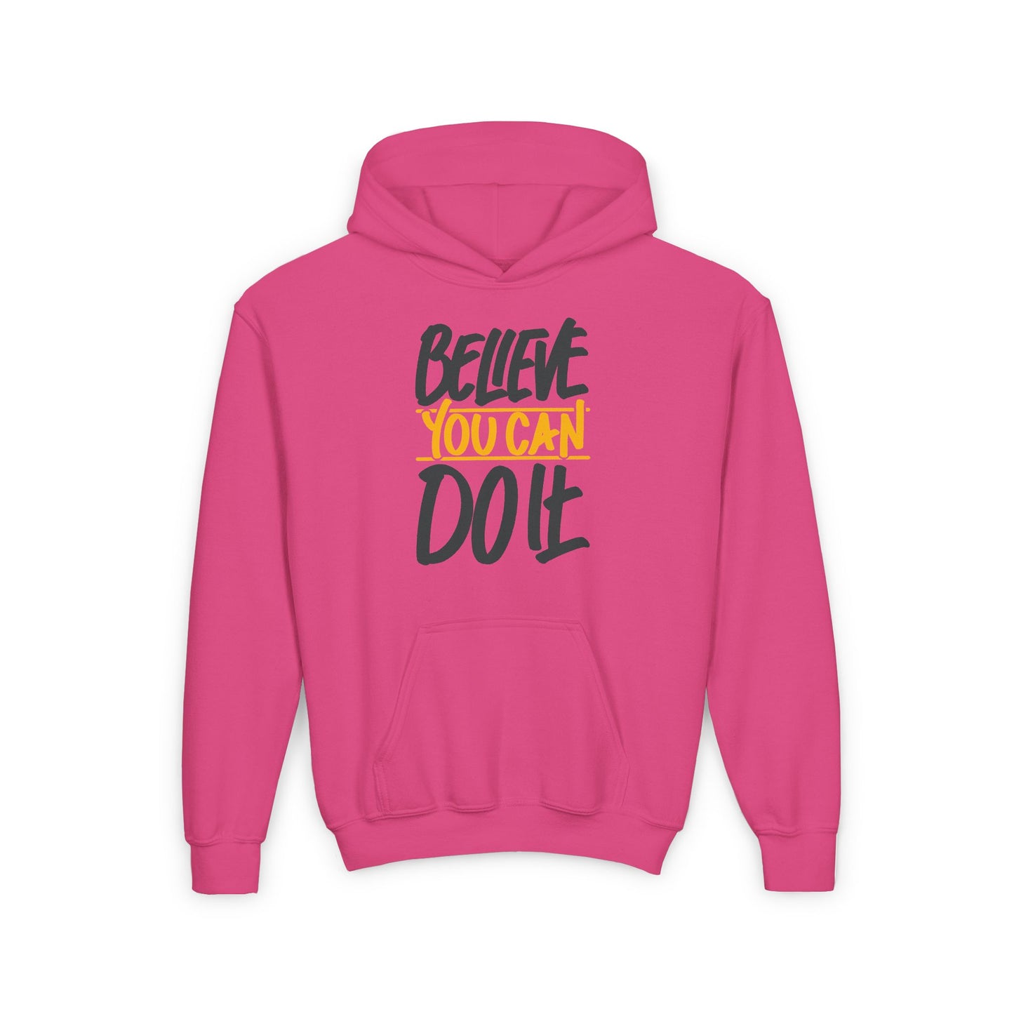 Believe You Can Do It Youth Heavy Blend Hooded Sweatshirt