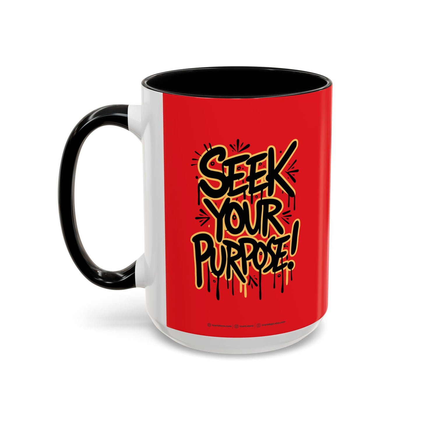 Seek Your Purpose! Accent Coffee Mug (11, 15oz)