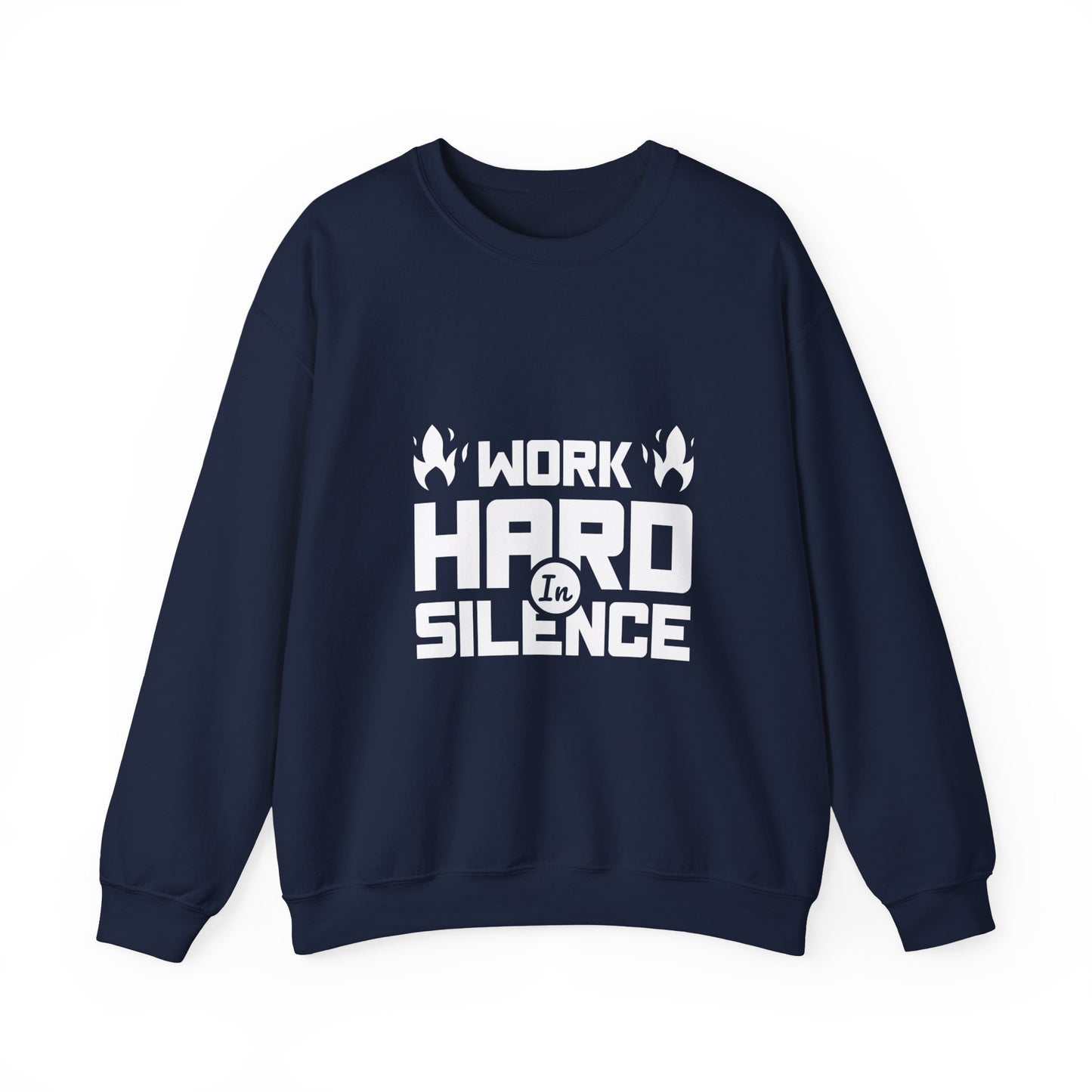 Work Hard In Silence Unisex Heavy Blend™ Crewneck Sweatshirt
