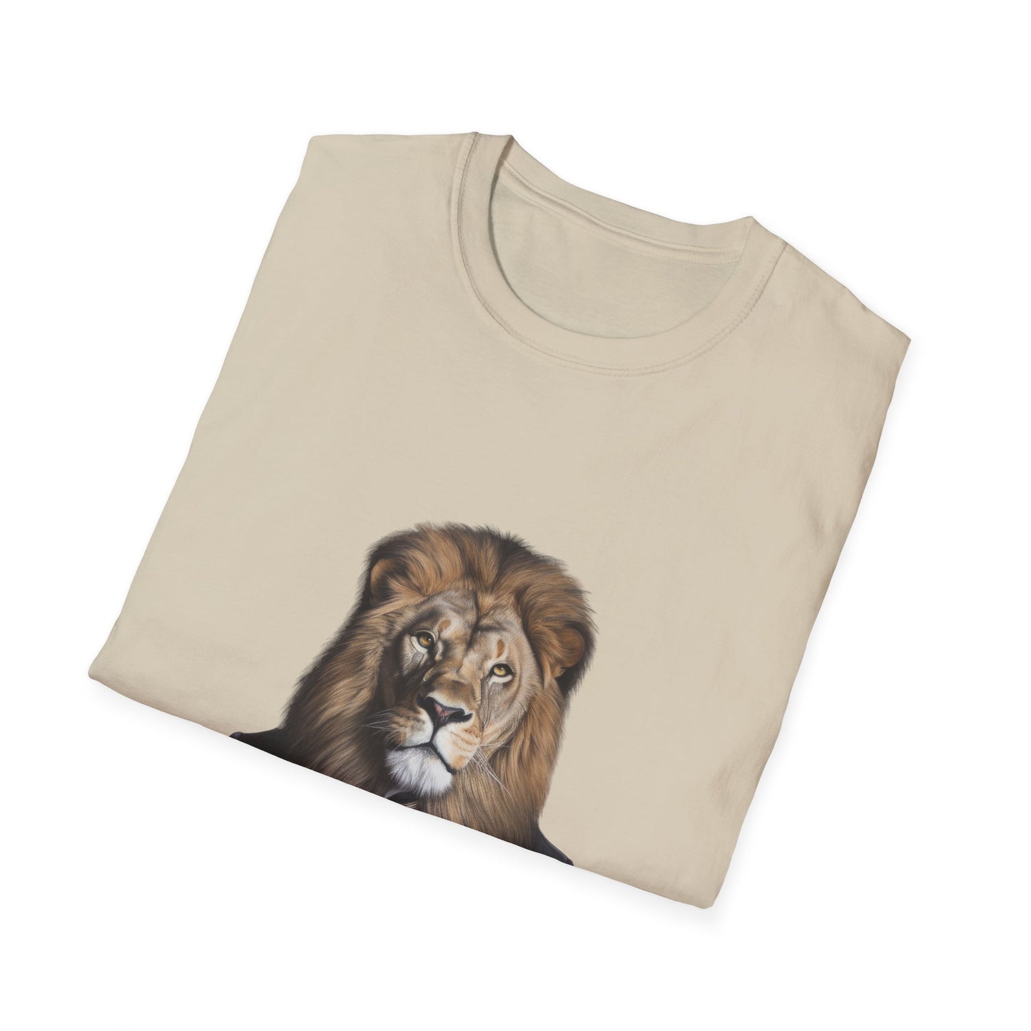 lion business person Unisex Softstyle T-Shirt