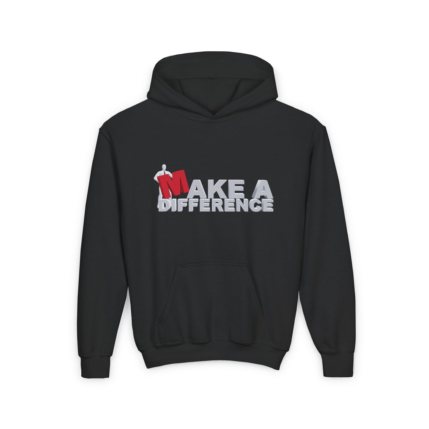 Make A Difference Youth Heavy Blend Hooded Sweatshirt