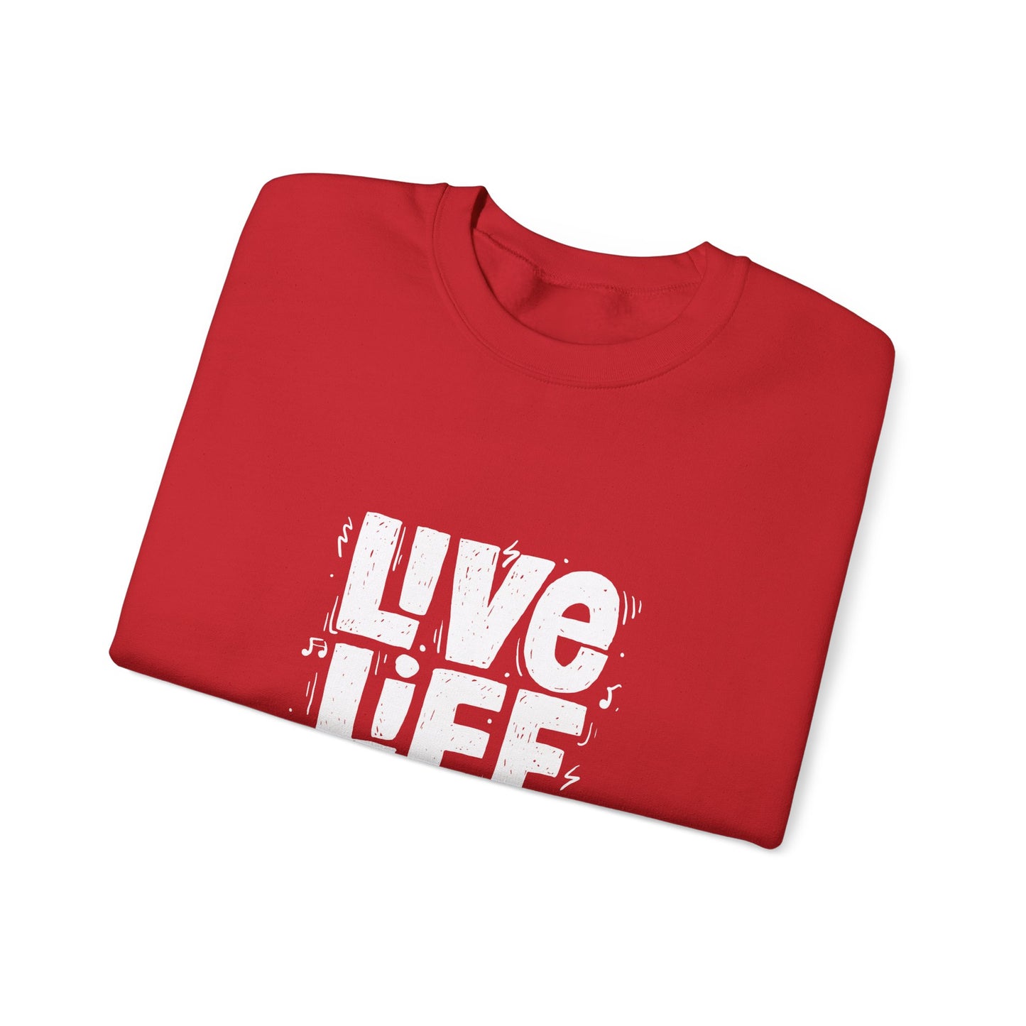 Live Life Loud Unisex Heavy Blend™ Crewneck Sweatshirt
