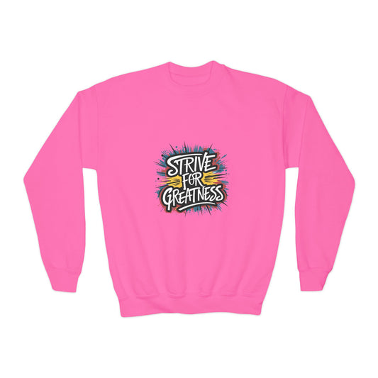 Strive For Greatness Youth Crewneck Sweatshirt