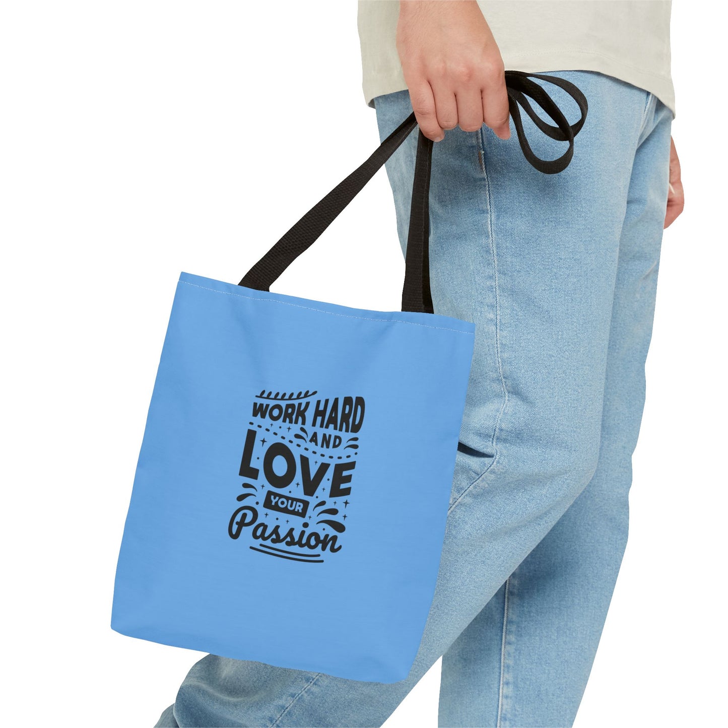 Work Hard And Love Your Passion Tote Bag (AOP)