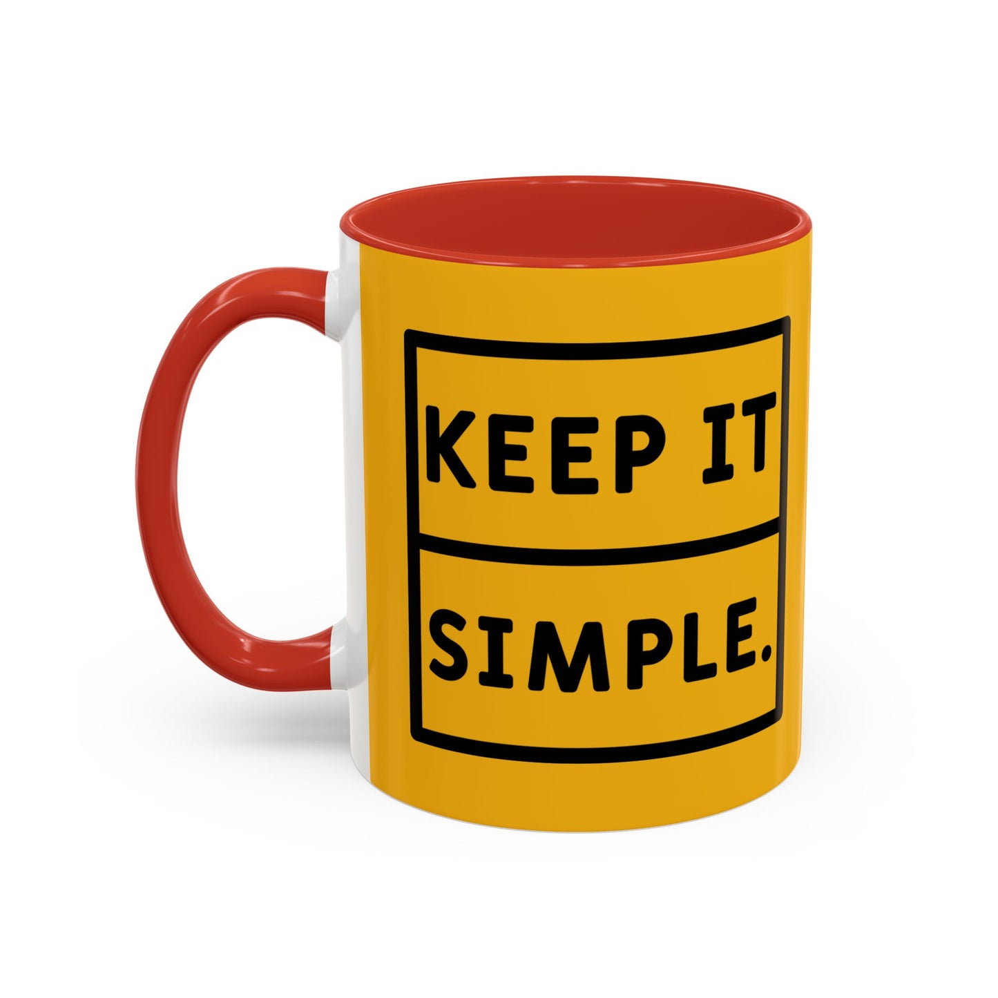 Keep It Simple Accent Coffee Mug (11, 15oz)