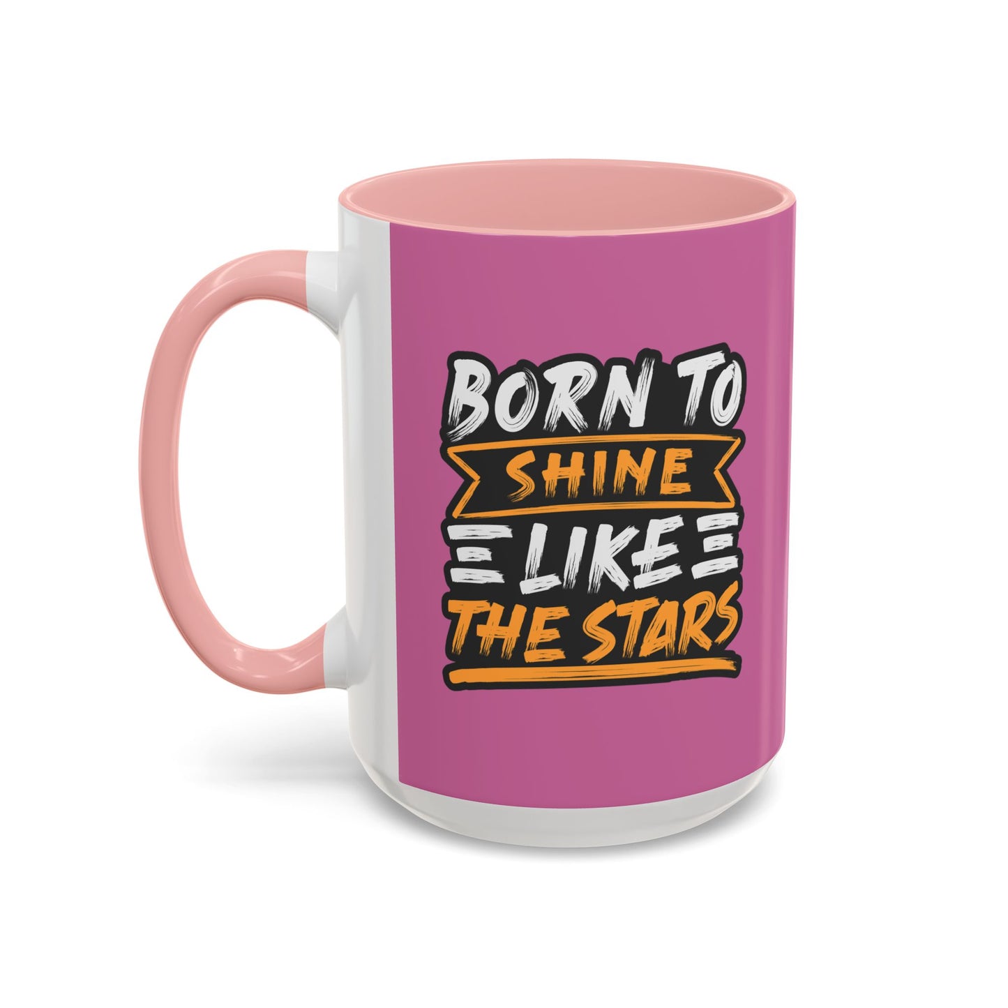 Born To Shine Like The Stars Accent Coffee Mug (11, 15oz)