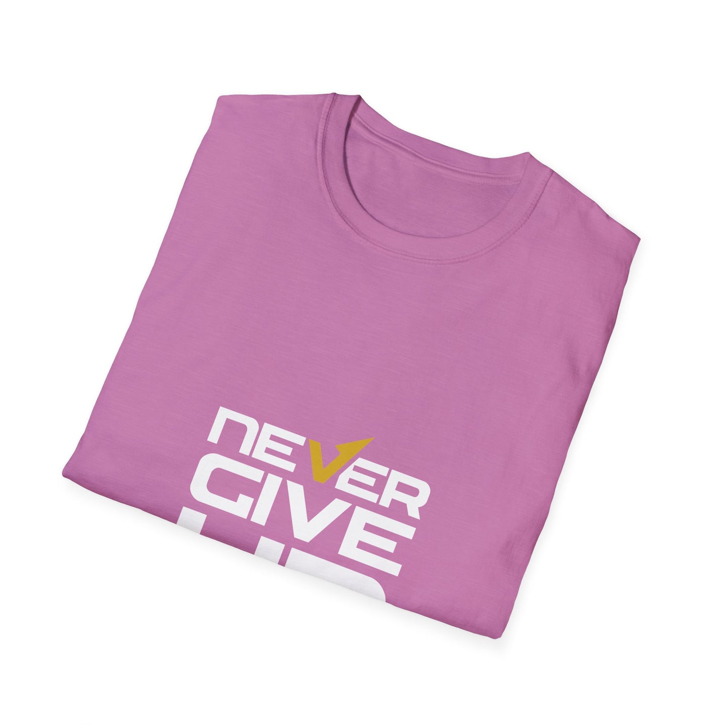Never Give Up Unisex Softstyle T-Shirt