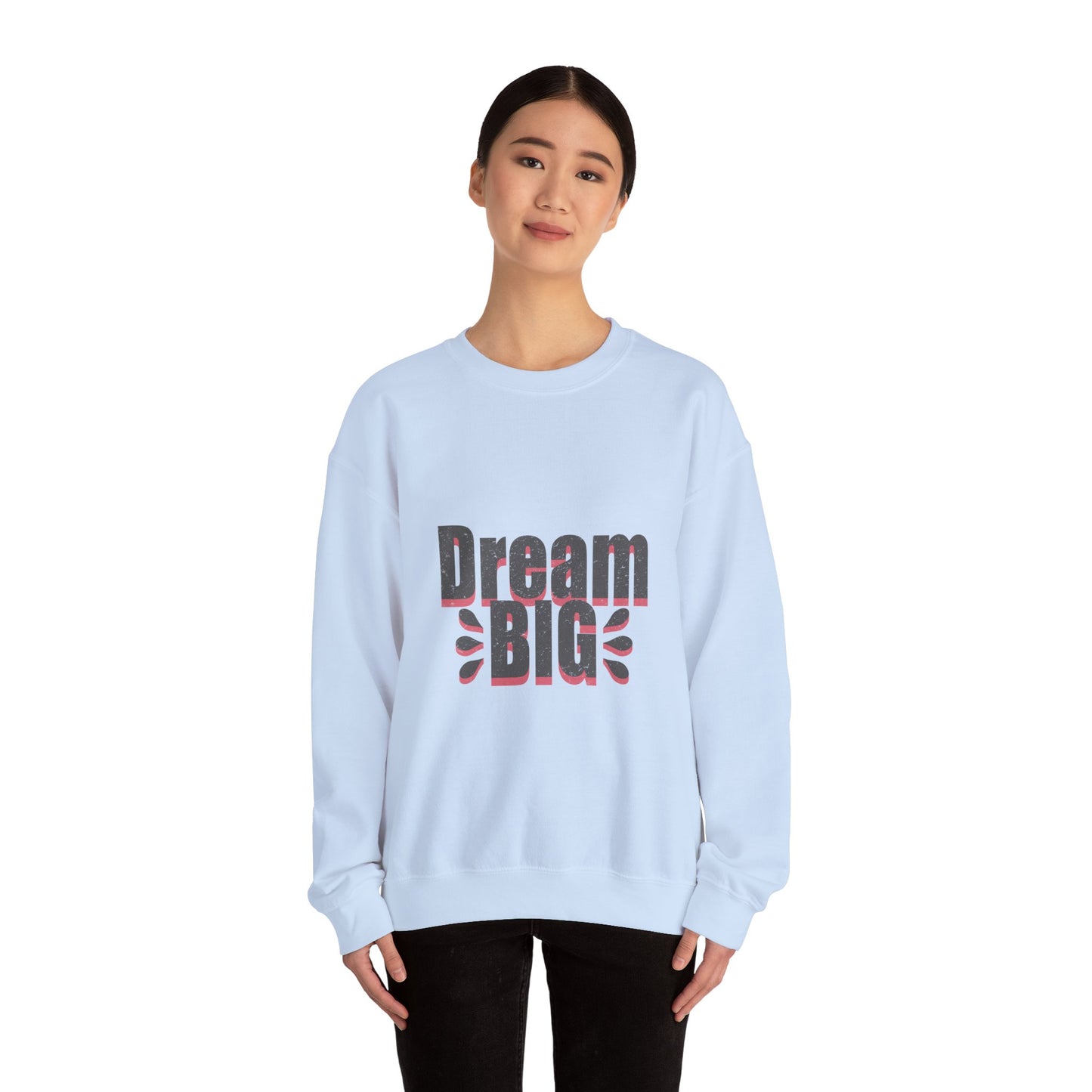 Dream Big Distressed Unisex Heavy Blend™ Crewneck Sweatshirt