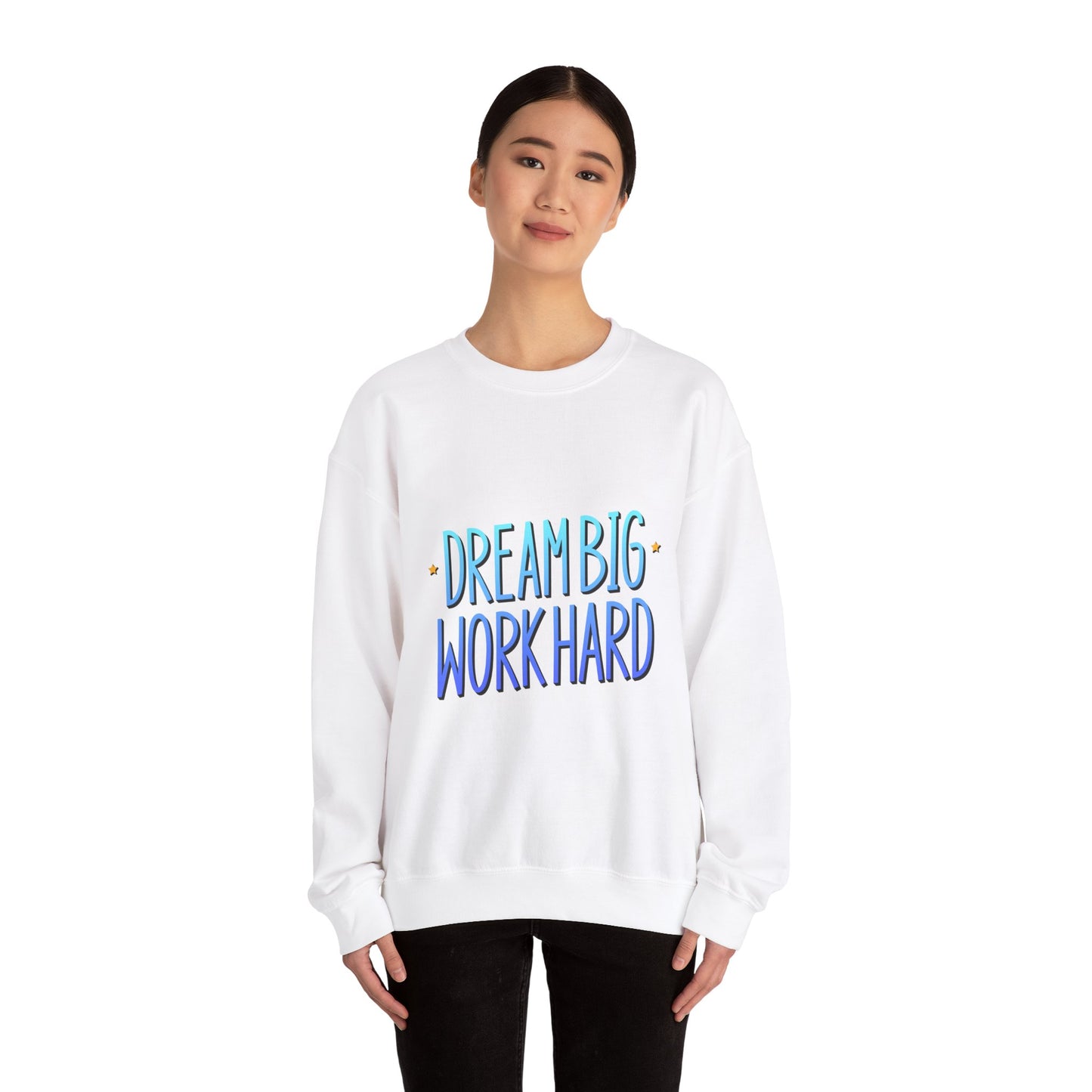 Dream Big Work Hard Unisex Heavy Blend™ Crewneck Sweatshirt