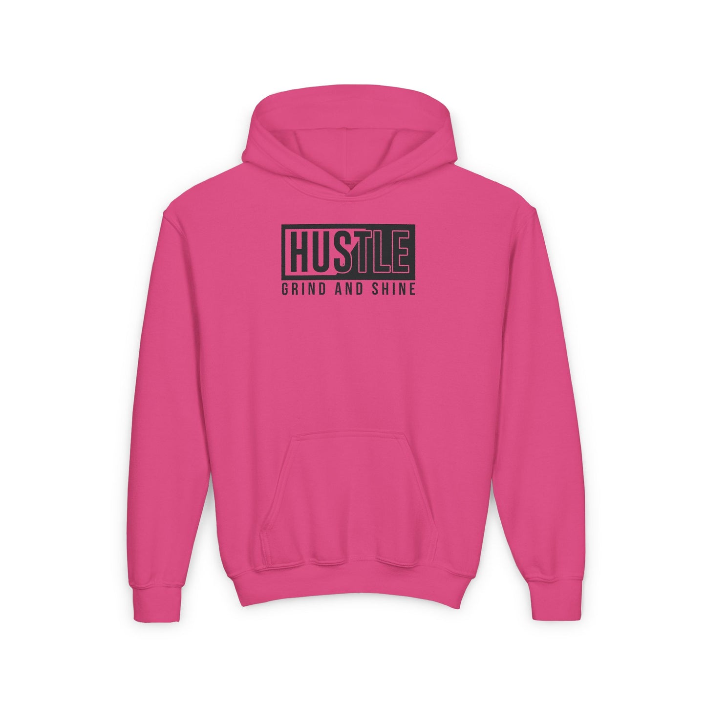 Hustle Grind And Shine Youth Heavy Blend Hooded Sweatshirt
